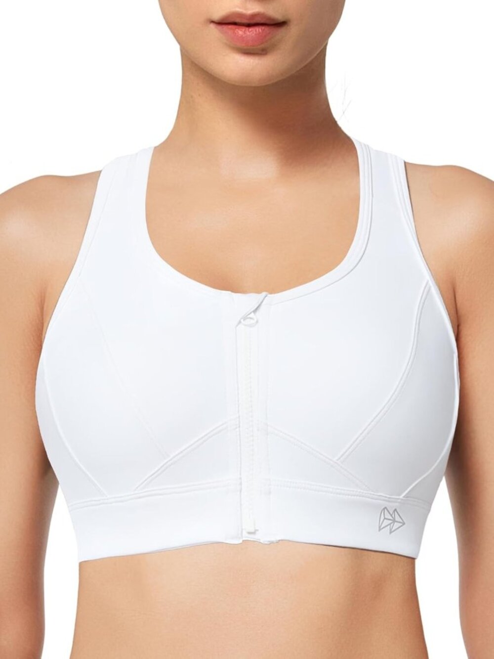 High Impact Zip Front Sports Bra for Large Bust | Comfortable & Supportive Fit